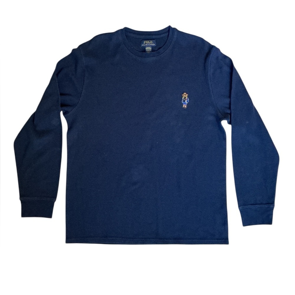 Polo by Ralph Lauren Men's Deep Blue Long Sleeve Tee